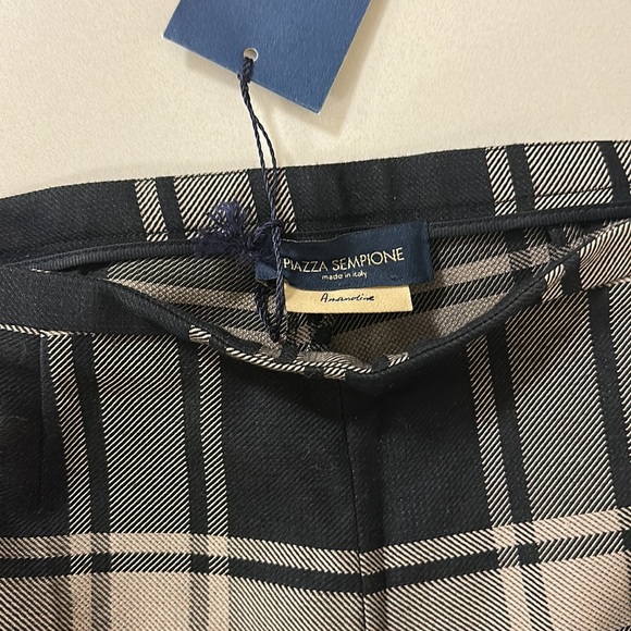 🔥🔥🔥NWT Piazza Sempione Plaid Pants - Picture 3 of 10